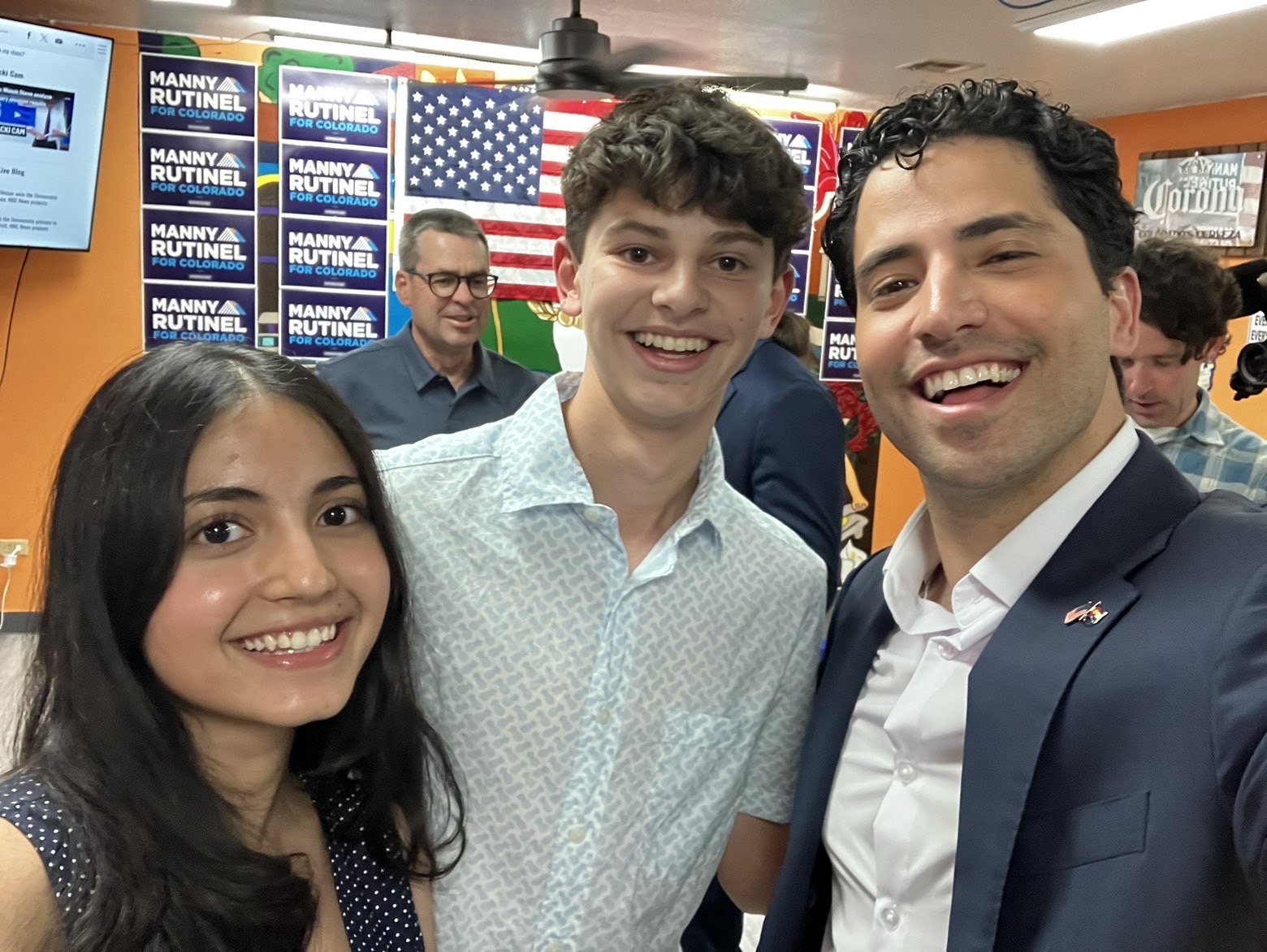 Manny Rutinel campaign event photo